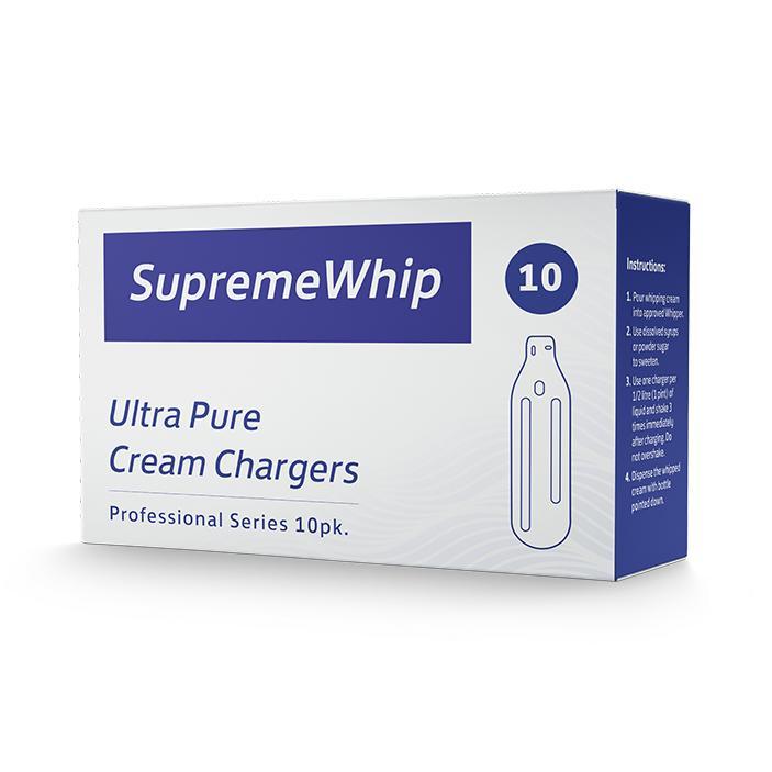 SupremeWhipMax Whipped Cream Chargers - Pure N2O Whipped Cream Cylinde –  QuickWhipChargers